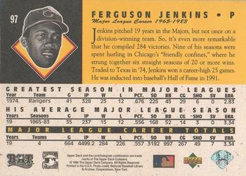 1994 Upper Deck All-Time Heroes #97 Fergie Jenkins Back