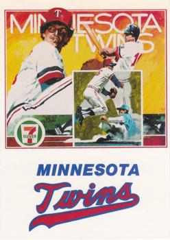 1985 7-Eleven Minnesota Twins #NNO Checklist Front