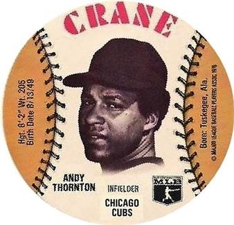 1976 Crane Potato Chips Discs #NNO Andy Thornton Front