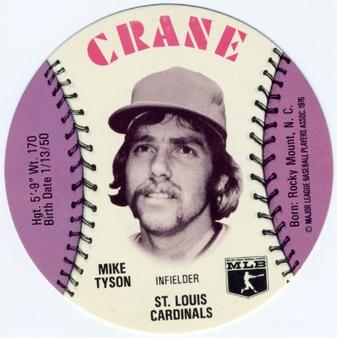 1976 Crane Potato Chips Discs #NNO Mike Tyson Front