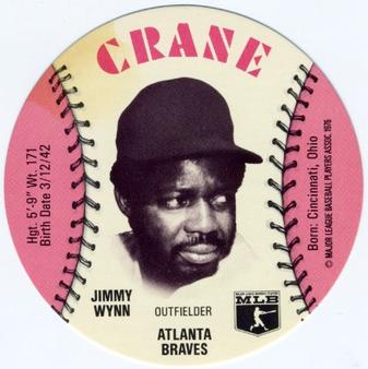 1976 Crane Potato Chips Discs #NNO Jimmy Wynn Front