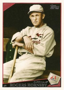 2009 Topps #10 Rogers Hornsby Front