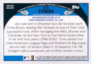 2009 Topps #131 Joe Torre Back