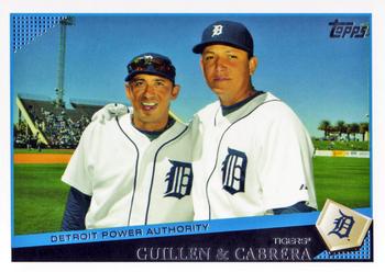 2009 Topps #434 Detroit Power Authority (Carlos Guillen / Miguel Cabrera) Front