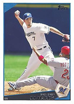 2009 Topps #55 J.J. Hardy Front