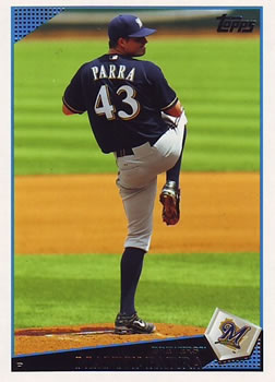 2009 Topps #647 Manny Parra Front