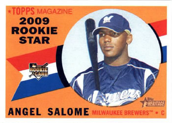 2009 Topps Heritage #121 Angel Salome Front