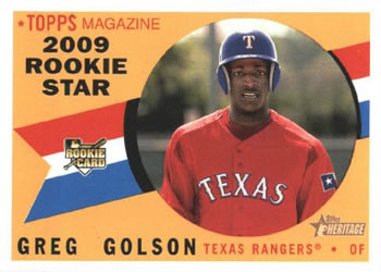 2009 Topps Heritage #130 Greg Golson Front