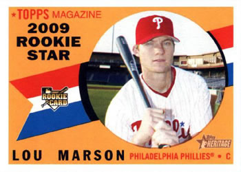 2009 Topps Heritage #140 Lou Marson Front
