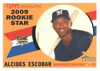 2009 Topps Heritage #143 Alcides Escobar Front
