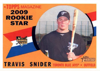 2009 Topps Heritage #148 Travis Snider Front