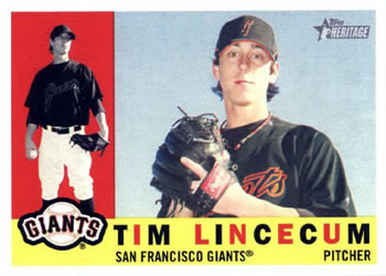 2009 Topps Heritage #165 Tim Lincecum Front