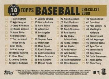 2009 Topps Heritage #18 Los Angeles Dodgers Back