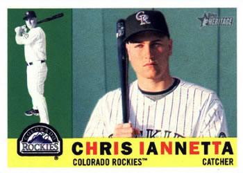 2009 Topps Heritage #203 Chris Iannetta Front