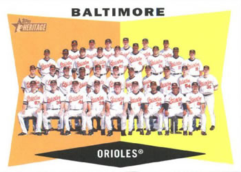 2009 Topps Heritage #204 Baltimore Orioles Front