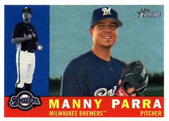 2009 Topps Heritage #211 Manny Parra Front