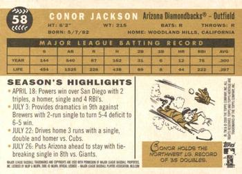 2009 Topps Heritage #58 Conor Jackson Back