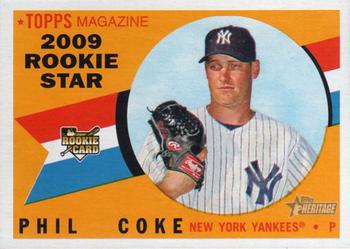 2009 Topps Heritage #134 Phil Coke Front