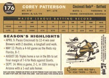 2009 Topps Heritage #176 Corey Patterson Back