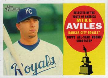 2009 Topps Heritage #319 Mike Aviles Front