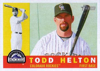 2009 Topps Heritage #348 Todd Helton Front