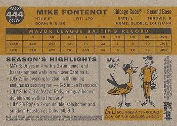 2009 Topps Heritage #444 Mike Fontenot Back