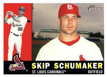 2009 Topps Heritage #275 Skip Schumaker Front