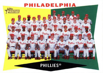 2009 Topps Heritage #302 Philadelphia Phillies Front