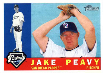 2009 Topps Heritage #304 Jake Peavy Front