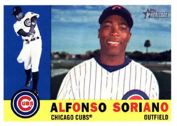 2009 Topps Heritage #305 Alfonso Soriano Front