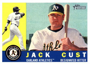 2009 Topps Heritage #347 Jack Cust Front