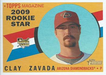 2009 Topps Heritage #540 Clay Zavada Front