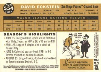 2009 Topps Heritage #554 David Eckstein Back