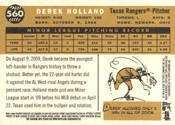 2009 Topps Heritage #560 Derek Holland Back