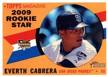 2009 Topps Heritage #568 Everth Cabrera Front