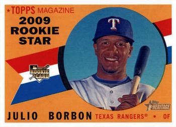 2009 Topps Heritage #617 Julio Borbon Front