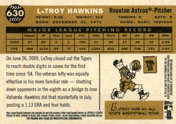 2009 Topps Heritage #630 LaTroy Hawkins Back