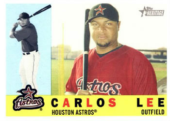 2009 Topps Heritage #408 Carlos Lee Front