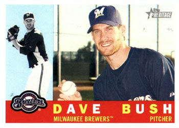 2009 Topps Heritage #41 Dave Bush Front