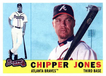 2009 Topps Heritage #420 Chipper Jones Front