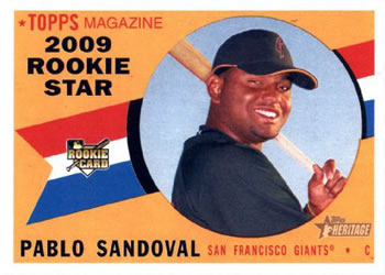 2009 Topps Heritage #42 Pablo Sandoval Front