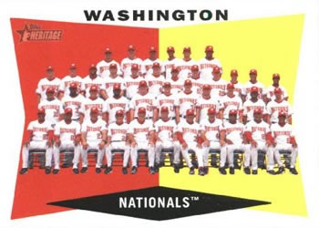 2009 Topps Heritage #43 Washington Nationals Front
