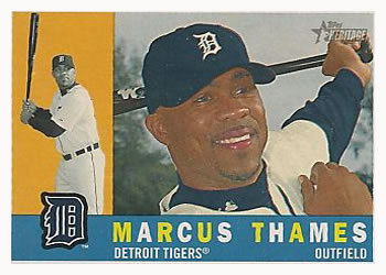 2009 Topps Heritage #443 Marcus Thames Front