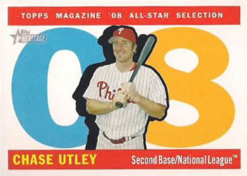 2009 Topps Heritage #484 Chase Utley Front