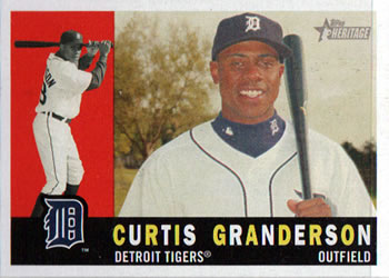 2009 Topps Heritage #50 Curtis Granderson Front