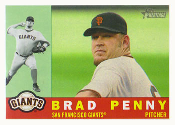 2009 Topps Heritage #524 Brad Penny Front