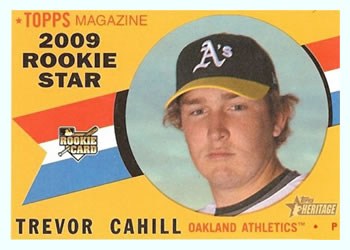 2009 Topps Heritage #711 Trevor Cahill Front