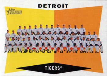 2009 Topps Heritage #72 Detroit Tigers Front