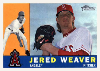 2009 Topps Heritage #76 Jered Weaver Front