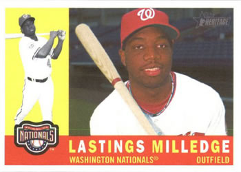 2009 Topps Heritage #99 Lastings Milledge Front